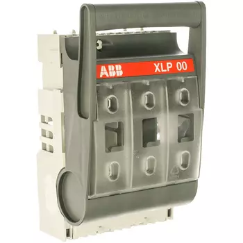 Выключатель-разъеденитель abb xlp-00-6bc 160a, с предохранителями на монтажную плату 1sep101890r0002