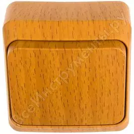 Одноклавишный выключатель Systeme Electric Этюд Дача BA10-001T