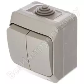 Двухклавишный выключатель Systeme Electric Этюд BA10-042C