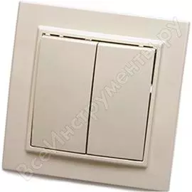 Двухклавишный выключатель STEKKER Эрна PSW10-9004-02 39231