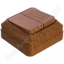 Двухклавишный выключатель UNIVersal Олимп 7946727