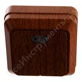 Двухклавишный выключатель UNIVersal Олимп 7946734