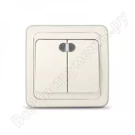 Двухклавишный выключатель UNIVersal Валери Б-В0123