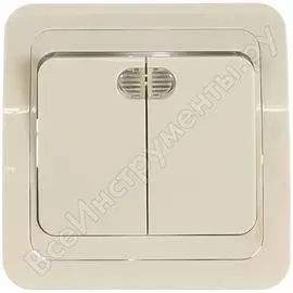 Двухклавишный выключатель UNIVersal Валери В0123