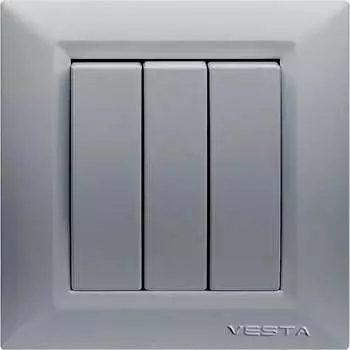 Выключатель Vesta Electric Roma Silver FVK010123SRM