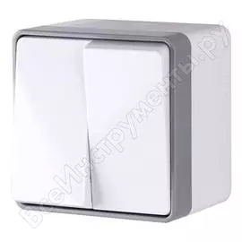 Влагозащищенный двухклавишный выключатель WERKEL