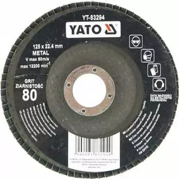 Выпуклый тарельчатый круг лепестковый YATO YT-83294