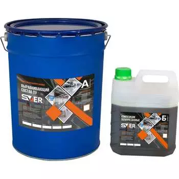Выравнивающий состав SVER ПУ зеленый, 25 кг (21.5+3.5 кг) 1000158