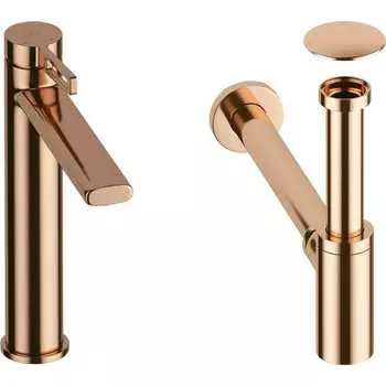 Высокий смеситель для накладной раковины Wellsee