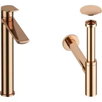 Высокий смеситель для накладной раковины Wellsee