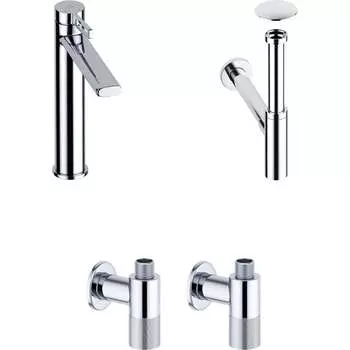 Высокий смеситель для накладной раковины Wellsee ONCE! and forever 201000196