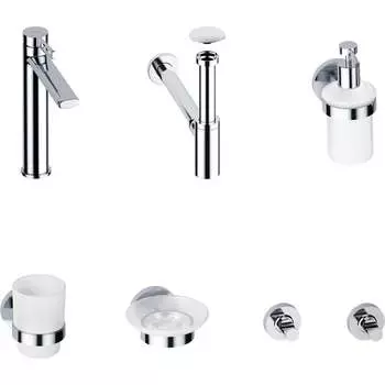 Высокий смеситель для накладной раковины Wellsee ONCE! and forever 201000316