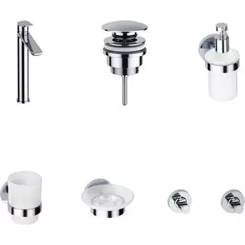 Высокий смеситель для накладной раковины Wellsee ICON! for life 201000231