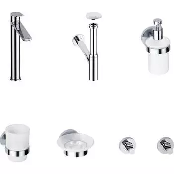 Высокий смеситель для накладной раковины Wellsee