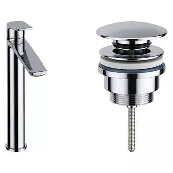 Высокий смеситель для раковины в ванную комнату Wellsee ICON! for life 201000011