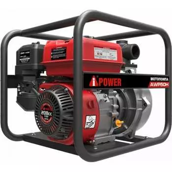 Высоконапорная бензиновая мотопомпа A-iPower AWP50H 30421