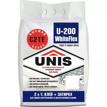 Высокопластичный плиточный клей UNIS
