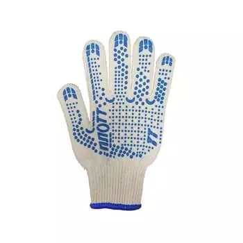 Высокопрочные хлопчатобумажные перчатки ПК Уралтекс ПЛОТТ ПР-06