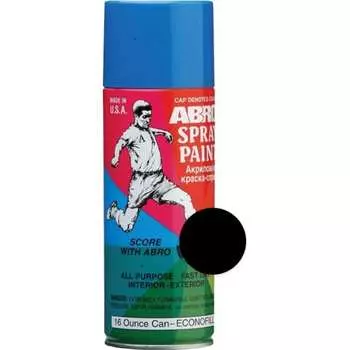 Высокотемпературная аэрозольная краска ABRO черная, 400 мл SPH-202
