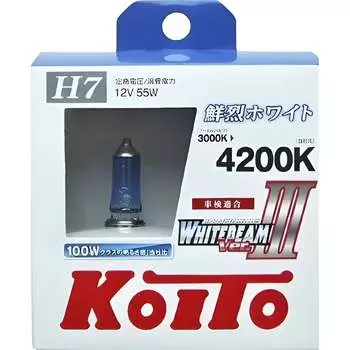 Высокотемпературная лампа KOITO Whitebeam H7 P0755W 7037