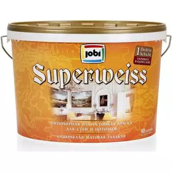 Высокоукрывистая краска JOBI SUPERWEISS 11243