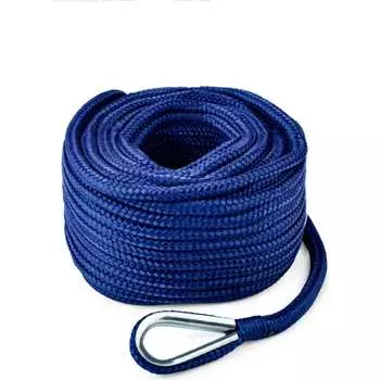 Якорный плетеный трос (конец) Skipper SK-TANBR1250BL