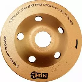 Зачистная алмазная чашка On TURBO 20-09-125