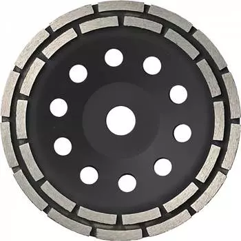 Зачистная двухрядная алмазная чашка KROTEC 3801024