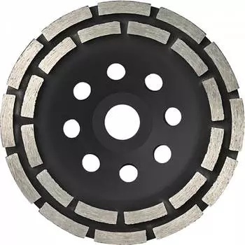 Зачистная двухрядная алмазная чашка KROTEC 3801023