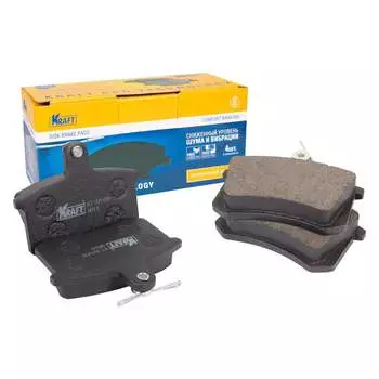 Задние колодки дисковые Audi/Ауди 100 (86-94) 2-2.4 A4 (95-00) 1.6-2.7 A6 (94-97) 1.9-4.2 KRAFT