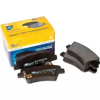 Задние колодки дисковые Hyundai Solaris / Хендей Солярис Kia Rio III 1.4-1.6 (10-) / Киа Рио KRAFT