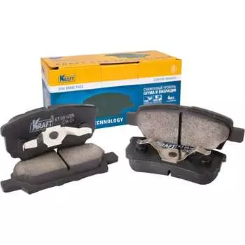 Задние колодки дисковые Mitsubishi Lancer IX-X (03-)/Мицубиси Лансер Outlander (03-)/Аутлендер KRAFT