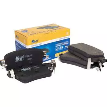 Задние колодки дисковые Nissan Qashqai (14-)/Ниссан Кашкай X-Trail (07-15)/Х-Трейл KRAFT