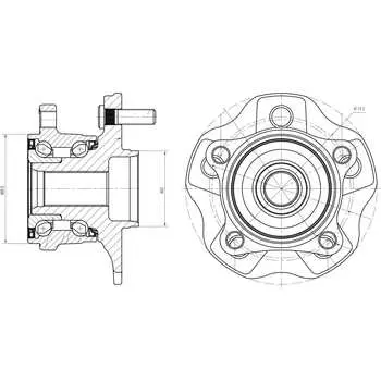 Задняя ступица для автомобиля lexus rx (09-) TRIALLI MR 1982