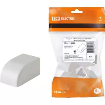 Заглушка кабельной трассы TDM ELECTRIC КМЗ 25x16 (4 шт./комп.) SQ0411-0083