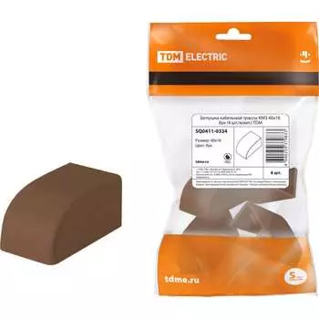 Заглушка кабельной трассы TDM ELECTRIC КМЗ 40х16, бук SQ0411-0334