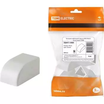 Заглушка кабельной трассы TDM ELECTRIC КМЗ 40x25 (4 шт./комп.) SQ0411-0085
