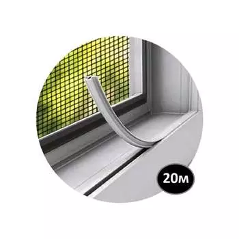 Заглушка паза штапика для окон и дверей KOMFORT москитные системы ЗПШАГ20