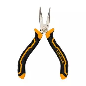Загнутые тонконосые мини плоскогубцы TOLSEN GRIPro 10353