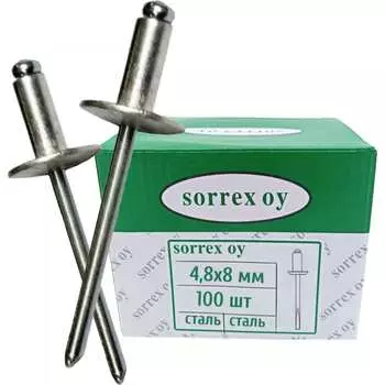 Заклепка SORREX 4.8х8х16 100 шт. SSLA 48800 100
