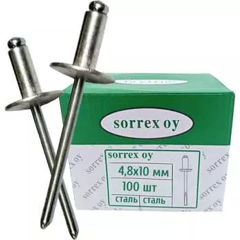 Заклепка SORREX 4.8х10х16 100 шт. SSLA 48100 100