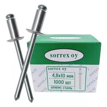 Заклепка SORREX AL/ST-4.8X10 2ASD 2ASD 48100 1000