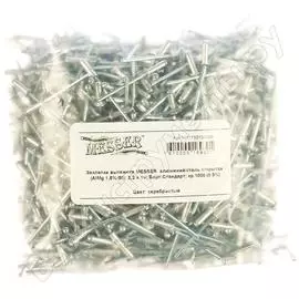 Заклепка вытяжная открытая алюминий/сталь almg 1.5%/st (1000 шт; 3.2x10 мм; борт: стандарт) messer 111113210-1000