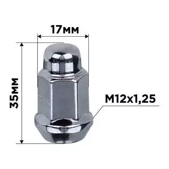 Закрытая гайка-конус SKYWAY M12x1.25 20 шт S10602002/K