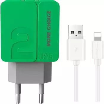 Зарядное устройство для смартфона More Choice NC46i Green