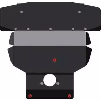 Защита картера для BMW 5 Series 1996-2003 3.5/ 4.0/ M5, гнутая, сталь 2.0 мм, с крепежом sheriff