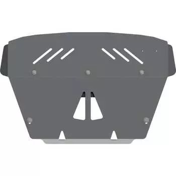 Защита картера для BMW X 3 2006-2010 2.0d/ 3.0 Si, гнутая, AL 5 мм, с крепежом sheriff