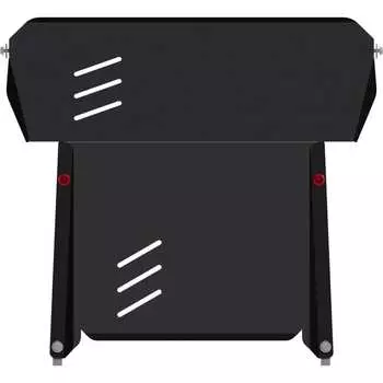 Защита картера для CHEVROLET Lumina 1994-1998 3,1, гнутая, сталь 2.5 мм, с крепежом sheriff