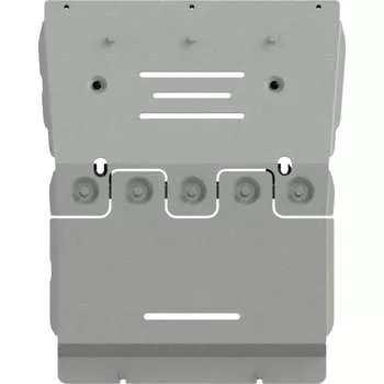 Защита картера для HAVAL H9 2018-2.0 AT Fu/WD, 2.0TD AT Fu/WD, гнутая, AL 3 мм, с крепежом sheriff