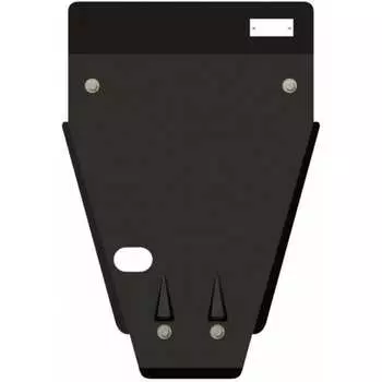 Защита картера для HYUNDAI H 100 Porter 2005-2012 2.5D, гнутая, сталь 2.5 мм, с крепежом sheriff